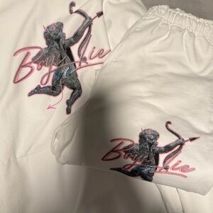 Boys Lie White Angel Sweatpants + Matching Hoodie Set